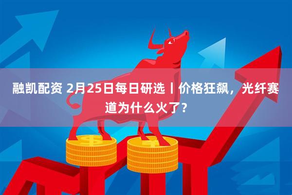 融凯配资 2月25日每日研选丨价格狂飙，光纤赛道为什么火了？