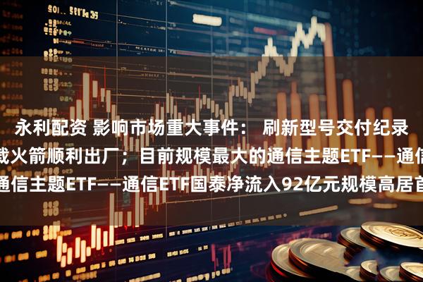 永利配资 影响市场重大事件： 刷新型号交付纪录，力箭一号遥十五运载火箭顺利出厂；目前规模最大的通信主题ETF——通信ETF国泰净流入92亿元规模高居首位